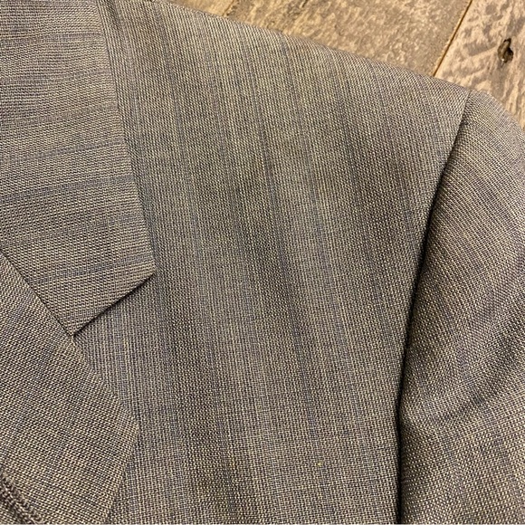 Vintage Christian Dior Monsieur Blazer Suit Jacket Men's Light Navy Blue - Picture 8 of 12